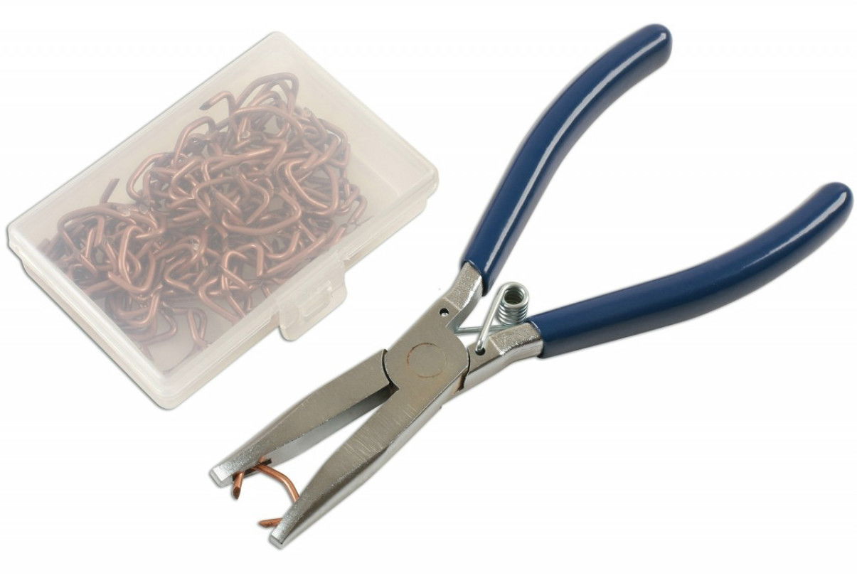 Gunson GUN-77164 kárpit kapcsozó fogó 100 db fém kapoccsal termék fő termékképe